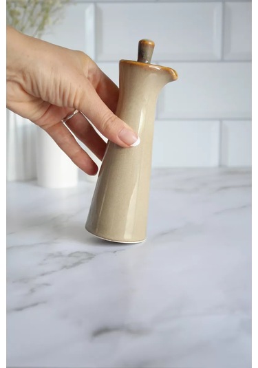 Ulol Brend Seramik Sosluk Kapağıyla 120 Ml 202513566 Bej