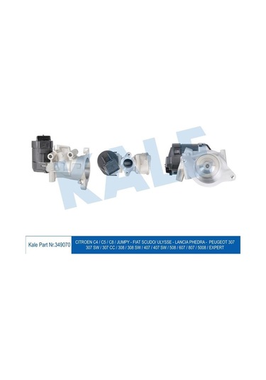 KALE 349070 EGR VALFI C4 C5 2.0 HDI 04- 307 308-407-607 2.0 HDI 0