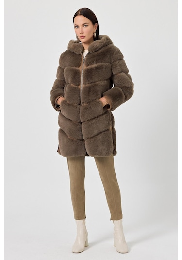 Martina Vizon Tüylü Mont 001