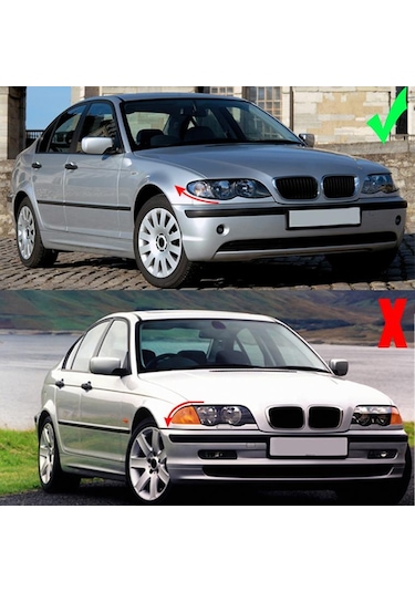 Bmw E46 Ön Panjur Izgara Piano Black 2002-2004