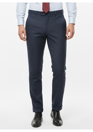 Presto Erkek Slimfit Armürlü Pantolon Lacivert 3193-250 Lacivert