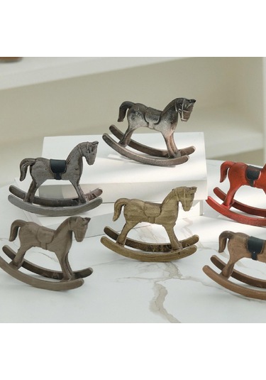 Suntek Tv Sehpası Yatak Odası Verandası Için Sallanan At 13cmx3,5cmx10cm