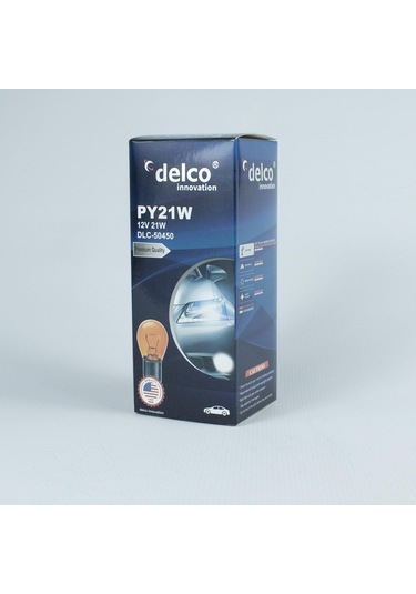 Delco U.s.a P21w Naturel Amber 93 Düz Tırnak Sinyal Ampulü 12volt 10 Adet Ba15s