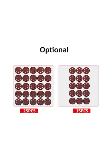 Vkemall 25 Adet 9 İnç 6 Delikli Alüminyum Oksit Zımpara Diski - 40/60/80/180/240 Tane, Duvar Zımparalama Makinesi İçin, Metal/kahve/plastik Polishing