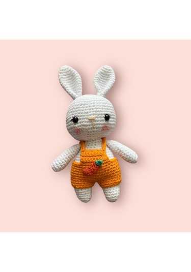 Amigurumi Kız Çocuk Örgü Oyuncak Minik Tavşan