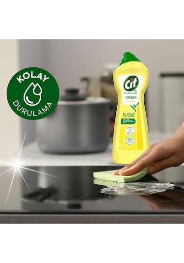 Cif Krem Limon Kokulu Yüzey Temizleyici 4 x 750 ML