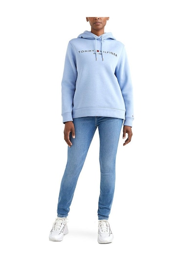 Tommy Jeans Kadın Sweatshirt-dw0dw15649 Mavi