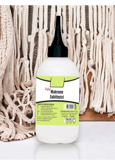 Makarome Sabitleyici Tutkal, 250 Gr. Yapıştırıcı Makrome Tutkalı - 2 Adet Tutkal