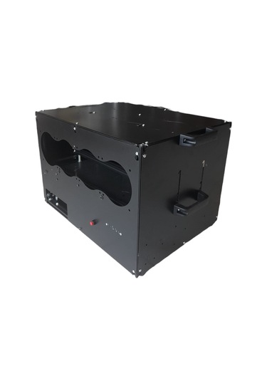 RigBu Kapalı Mining Rig Kasası SK53 Fanlı + Hız Ayarlı Siyah