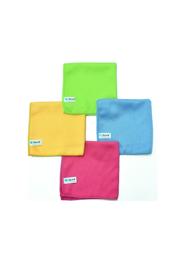Spark Mikrofiber Cam Bezi Çok Renkli 40 x 40 CM