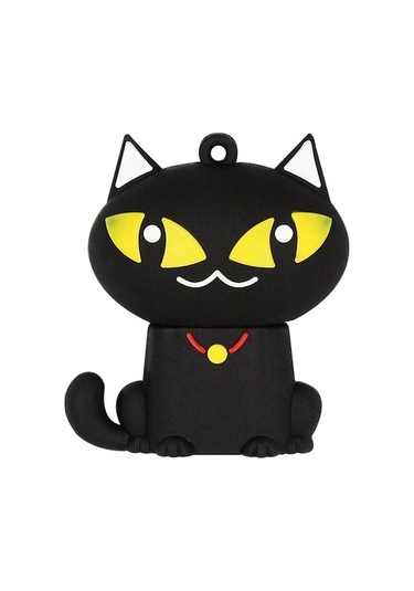 Rogfer Microdrive 16gb Usb 2.0 Yaratıcı Sevimli Kara Kedi U Disk Diğer