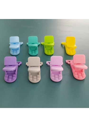 Sones 10 Adet Bebek Emziği Düşmeye Karşı Zincir Klipsleri Karikatür Timsah Klipsleri Emzik Kelepçeleri Renk Rastgele Gönderim