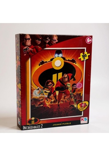 Ks Games Disney Pixar Incredibles 2 Puzzle 100 Parça 6+ Yaş - Orijinal Lisanslı Eğitici Puzzle