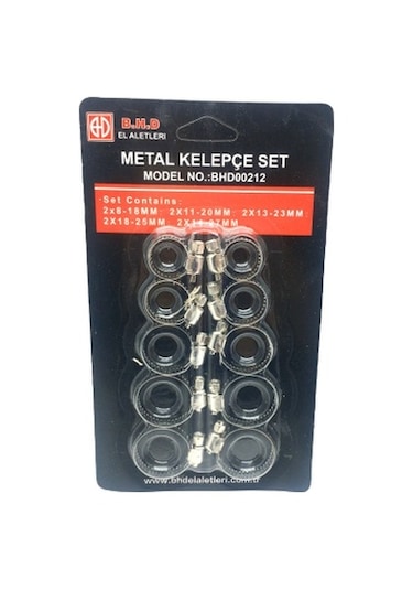 10 Parça Metal Hortum Kelepçesi Set 5224 Diğer