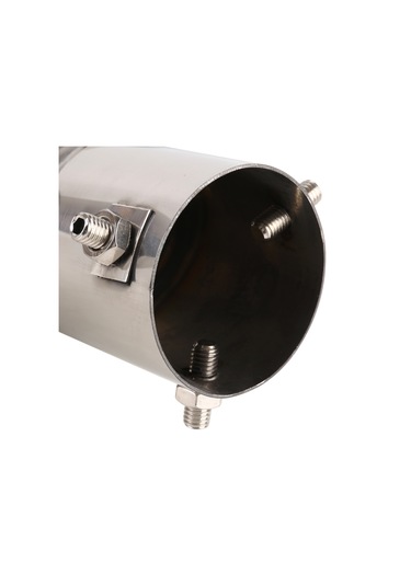 Evrensel Araba Şekillendirme Paslanmaz Çelik Düz Egzoz Kuyruk Susturucu Ucu Borusu, İç Çap: 7.2cm Gümüş