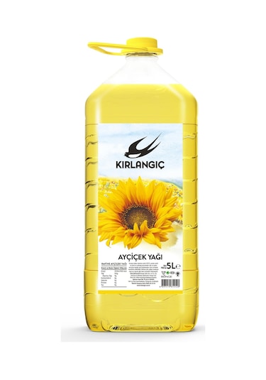 Kırlangıç Ayçiçek Yağı Kubbeli Pet 5 L