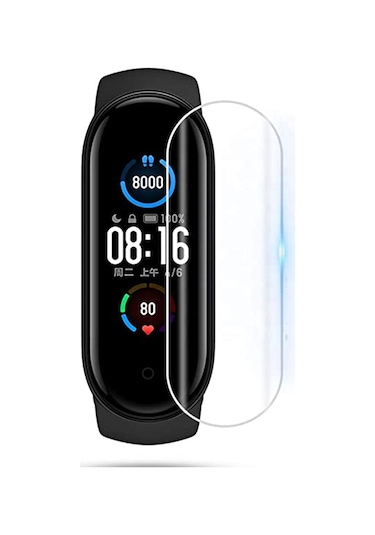 Xiaomi Mi Band 7 Ön Darbe Emici Ekran Koruyucu Nano Cam (4 Adet)