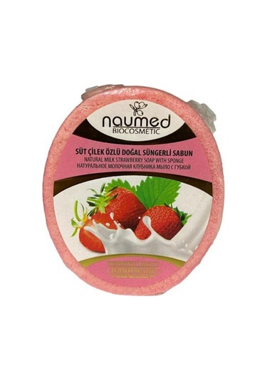 Süt Çilek Özlü Batık Ve Çilek Bacak Onarımına Yardımcı Doğal Süngerli Sabun 130gr Çilek