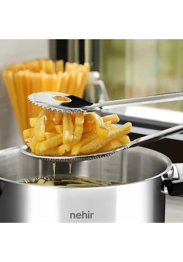 Nehir Sade Süzgeçli Kızartma Maşası