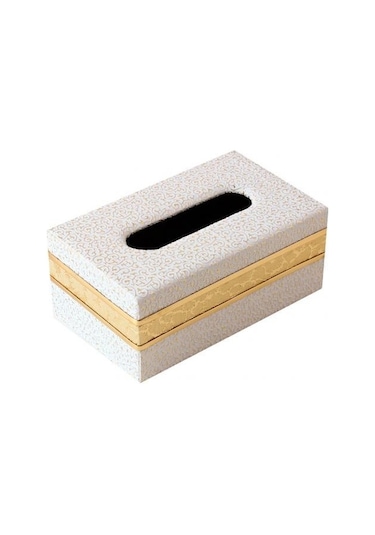 Beyaz Orta-s/m/l Suni Deri Doku Kutusu Kutu Konteyner Ev Araba Doku Kutusu Saklama Kutusu El Restoran Kağıt Tutucu Masa Dekorasyon