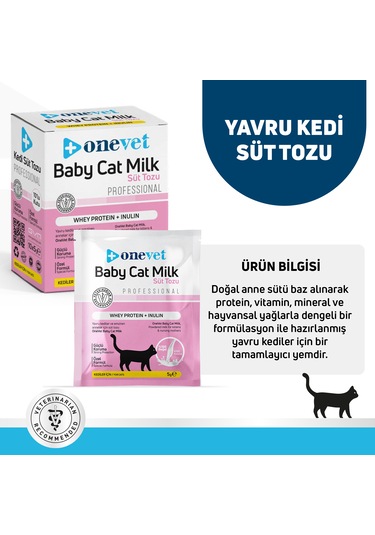 Onevet Yavru Kedi Süt Tozu Büyüme Destekleyici Şase 10x5 Gr