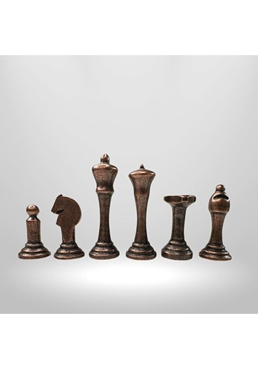 Mc02 Metalicraft Premium Metal Satranç Takımı - Doğal Ahşap Çekmeceli Ceviz Tahta - El Yapımı