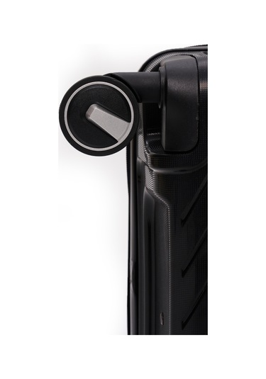 Elatae Exclusive Pro Polipropilen Kırılmaz 3'lü Valiz Seti Büyük - Kabin Boy Ve Makyaj Çantası Siyah 5239