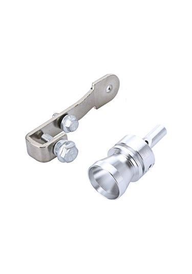 Moveevo Alüminyum Turbo Sesli İşaretleyici M Boy, Gümüş - Araç, Motosiklet Borusuna Kolay Kurulum, Yüksek Ses Kalitesi