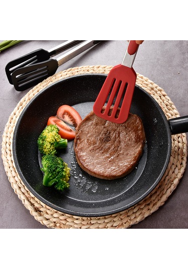 Jeemson Siyah Silikon Ve Paslanmaz Çelik Mutfak Makası, Ayaklı, 12 İnç 30.48 Cm , Barbekü Ve Yemek Hazırlama Aracı Çok Renkli