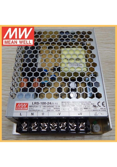 Meanwell Lrs-100-24 100W 4,5 Amper Led Trafo Adaptör Güç Kaynağı
