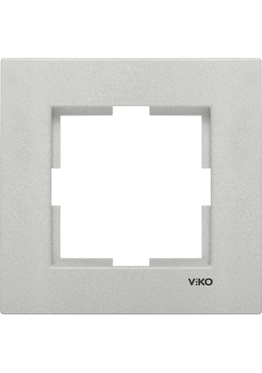 Viko 92190661 Novella Metalik Beyaz Tekli Çerçeve