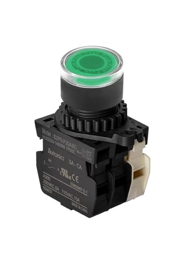 Autonics S2pr-p3gablm ,kontak-1a1k Yeşil-220v Yaylı M22 Buton