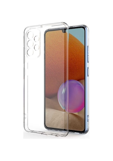 Galaxy A52 Kılıf Zore Kamera Korumalı Süper Silikon Kılıf Renksiz