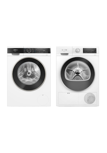 Sıemens İQ500 WQ41G2C0TR 9 KG Kurutma Makinesi + WG52A2F0TR 10 KG Çamaşır Makinesi İdos Beyaz Eşya Seti