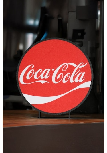 Coca Cola Tasarımlı Dekoratif Aydınlatma Gece Lambası Çok Renkli