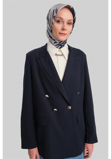 Armine Çift Düğmeli Ceket 24y5411 Lacivert-lacivert Lacivert