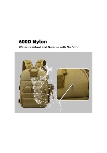 Createtech Sırt Çantası Şarjlı Seyahat Outdoor Kahverengi Hafif - Qy Kahverengi