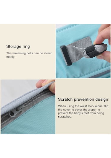 Bel Kemeri Bebek Taşıyıcı Bel Taburesi Yürüteçler Bebek Sling Tutun Bel Kemeri Sırt Çantası Pembe Pembe