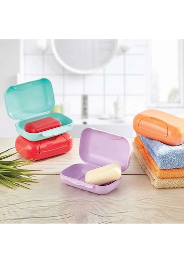 Kilitli Kapakli Sabunluk 1 Adet Royaleks-ur3144 Çok Renkli