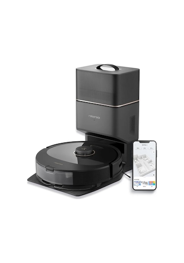 Roborock Q8 Max Plus Çöp İstasyonlu Akıllı Robot Süpürge Siyah