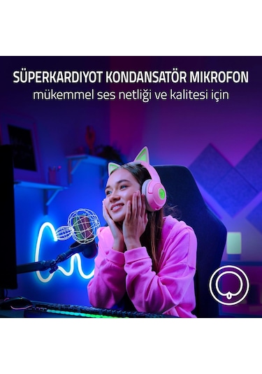 Razer Seiren V3 Chroma - Dokunarak Sessize Alma Özellikli Rgb Usb