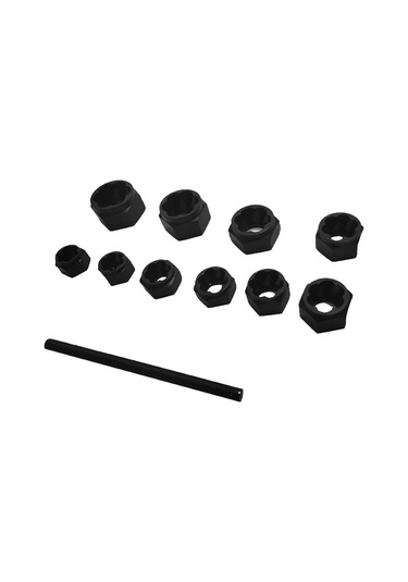 Suofeng 11 Parça Kısa Tip Hasarlı Somun Çekici Seti - Ev Araç Endüstri Tamiri İçin 3/8 İnç Anahtarla Kullanılan Çelik Malzeme Tamir Aracı