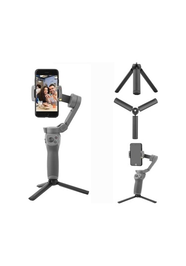 Createtech Alüminyum Montaj Tripod, Kaymaz Silikon Ped, Osmo Mobile 3 Tornavida Sabitleyici