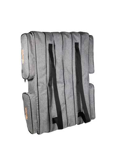 Wolfish 6 Gözlü 100 Cm Olta Çantası Gri 4 Cepli