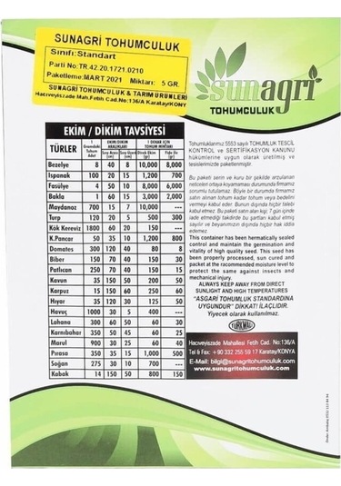 Tohumculuk Tatlı Kıl Biber Tohumu 5 Gr Ata Tohum