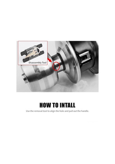 Ximistore9 Stainless Steel Gizlilik Kapı Kilidi - Bakır Kilideli, 3 Anahtarlı, Sağ/sol Uyumlu, Yatak Odası/banyo İçin Diğer