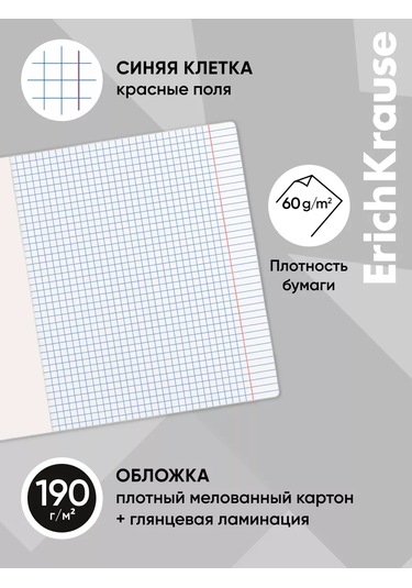 Erichkrause Big City Cats Tesis Defteri, 48 Yaprak, Kareli 5'li Paket 257408367