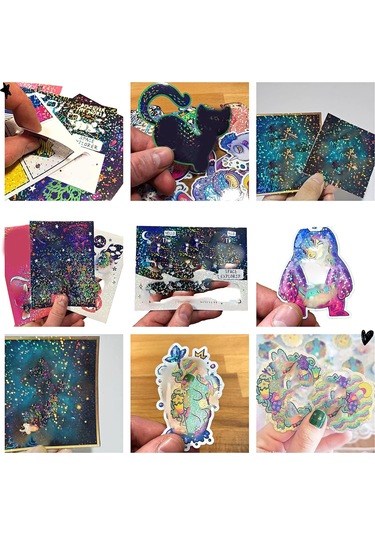 Hombey 20 Adet A4 Boy 210x297mm Parlak Tozlu Soğuk Lamine Film - Otomatik Yapışkan, Makine Gerektirmeyen, Fotoğraf/ Belgeler İçin Koruyucu Folyo