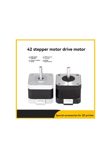 Gatherco Cr-10/ender-3/5 3d Yazıcı Gravür Makinesi İçin Dupont Kablolu 42 Adım Motoru 34mm Gövde Xyz Eksenli Adım Motoru