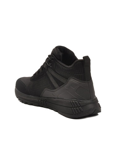 Siyah Bilek Boy Kaymaz Bağcıklı Hafif Unisex Bot 2880 G Siyah